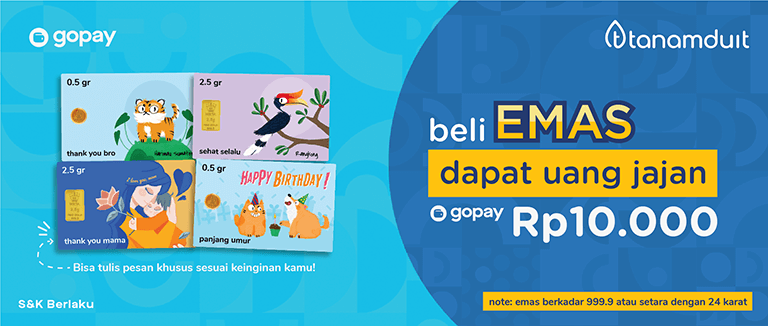Promo “Beli Emas + Uang Jajan Gopay”